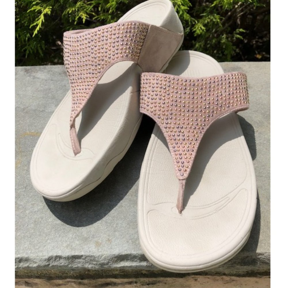FITFLOP STUDDED BEIGE Sandals Size 8